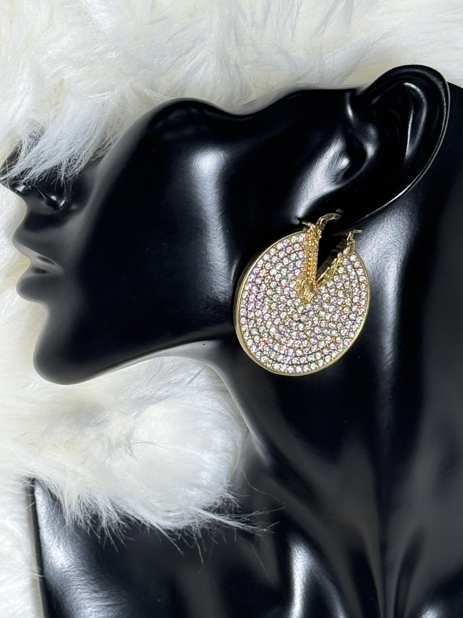 Bold Versace Earrings - Silver
