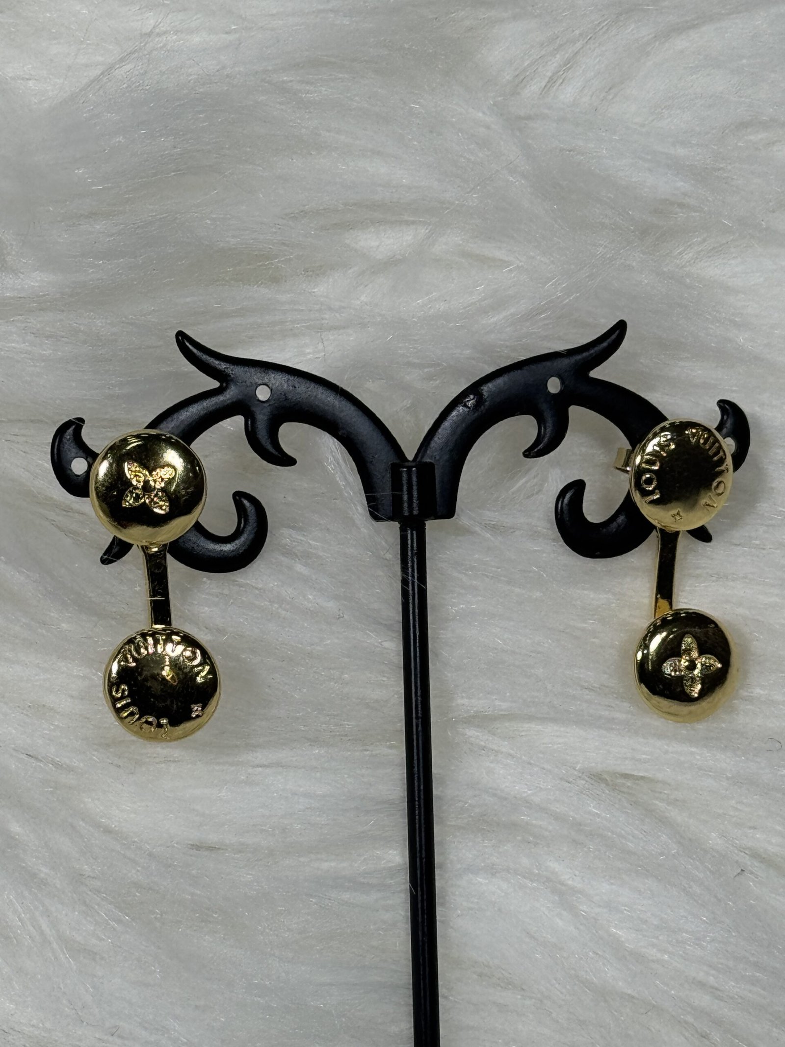 Bolder C-Shaped Louis Vuitton Earrings