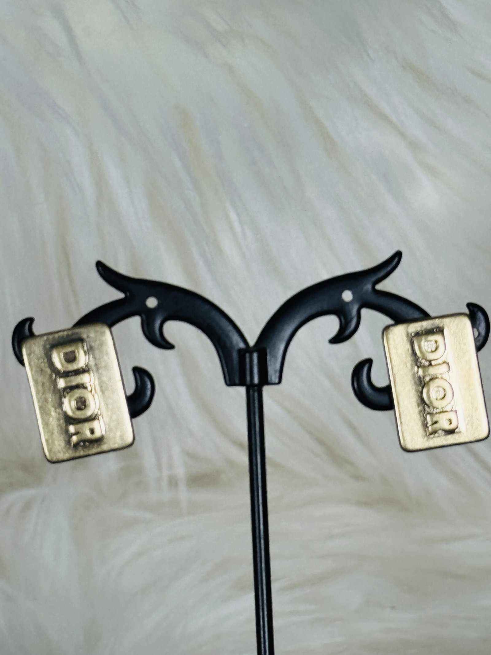 Bronze Bold Dior Earrings