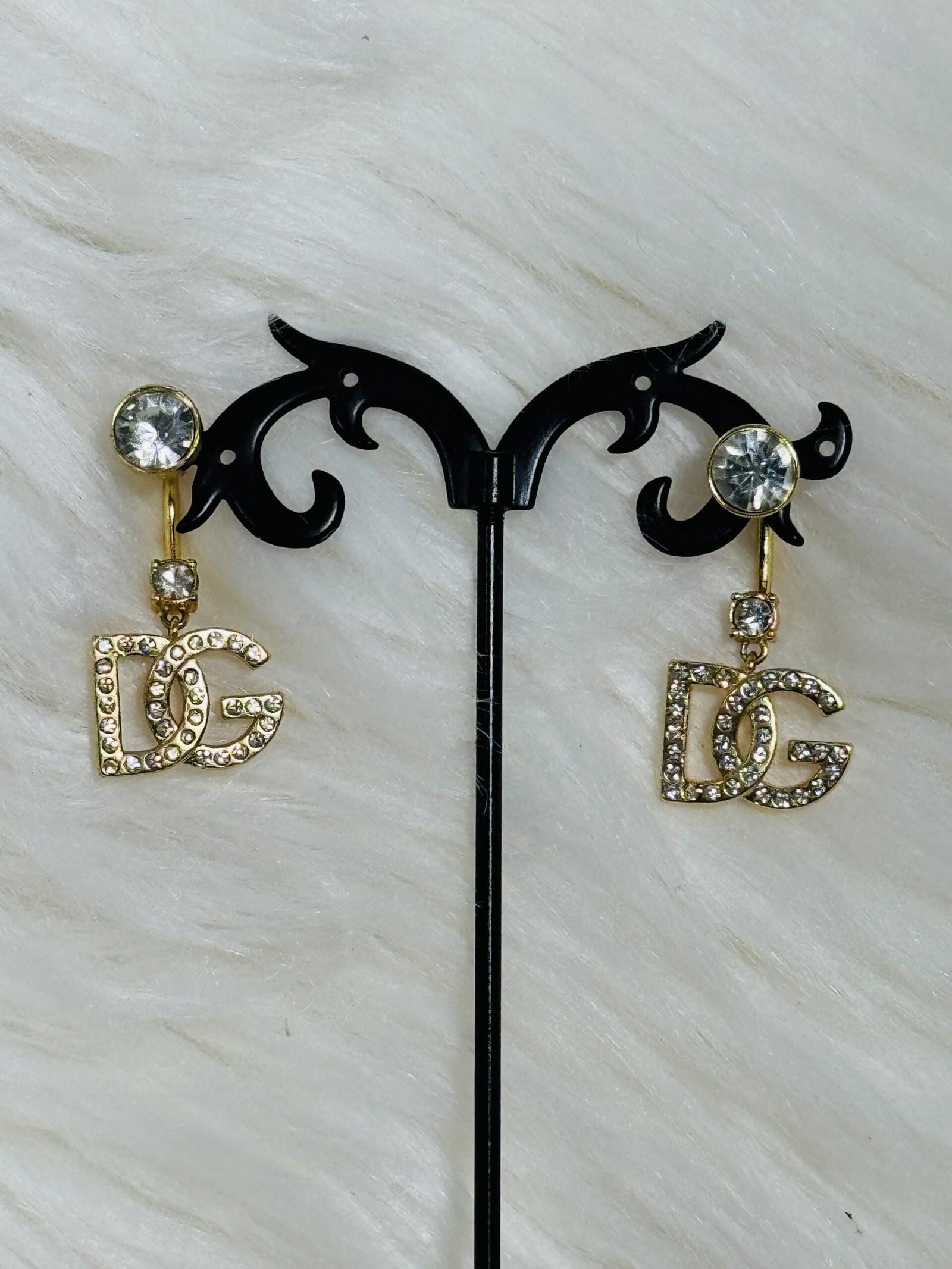 Premium Silver Stone D&G earring