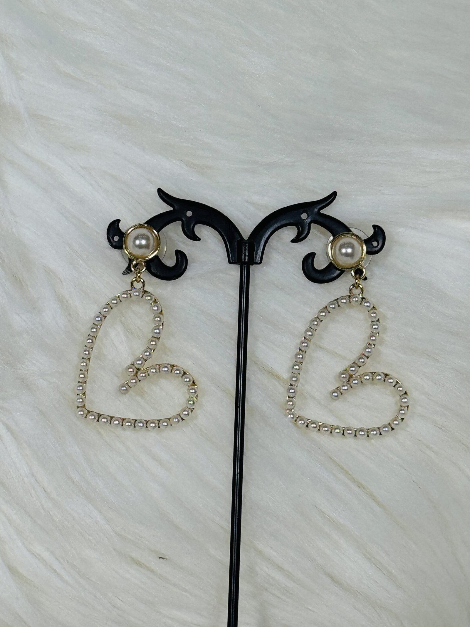 Pearl Dior Earrings with Beaded Dropping