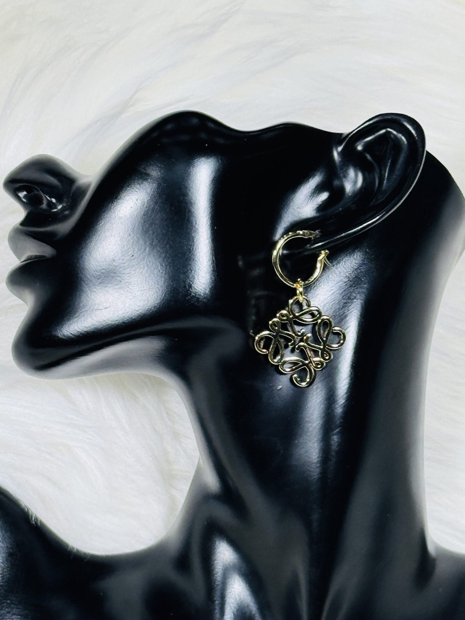 Loewe Small Loop Earring with Logo Design