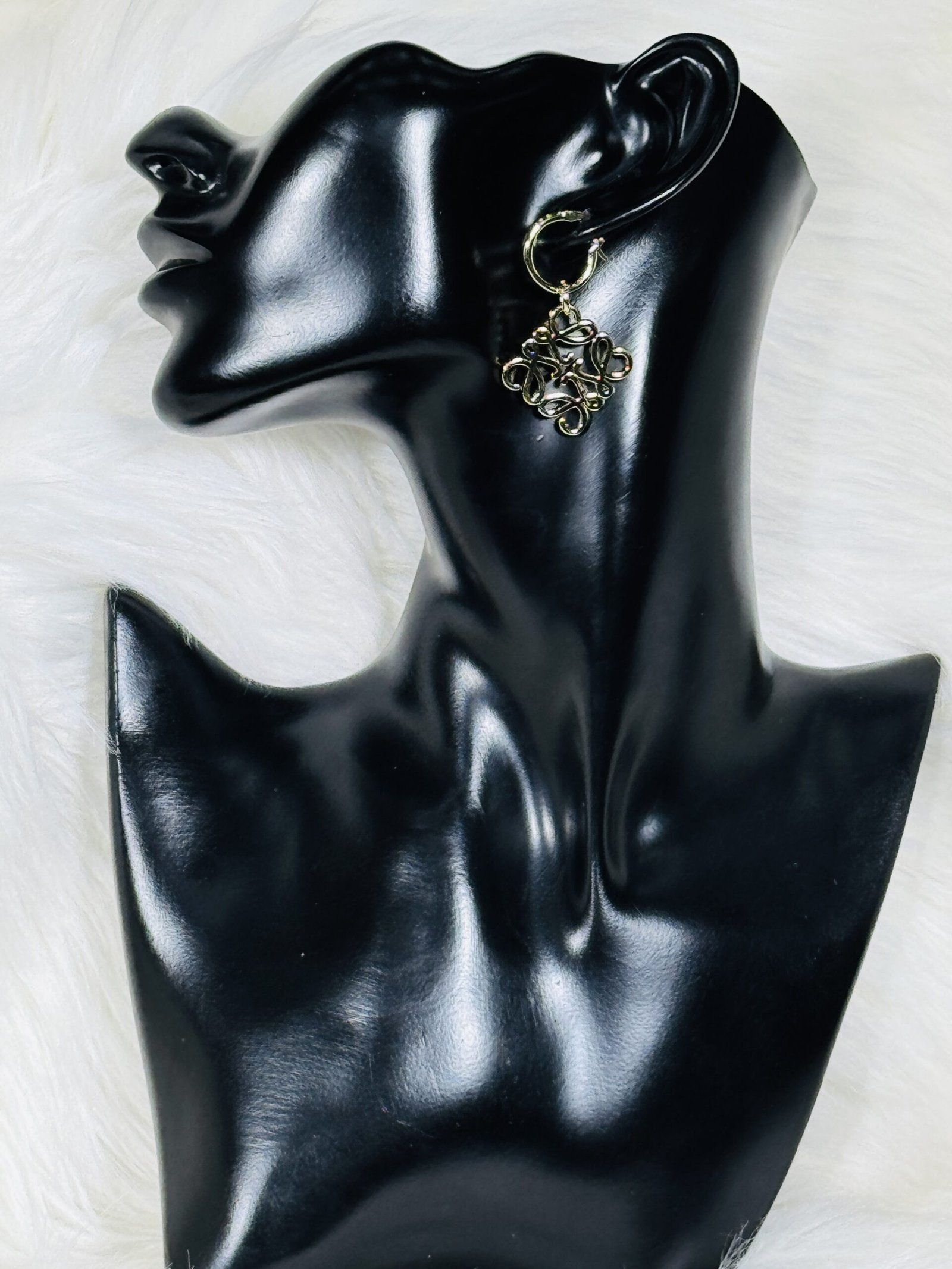 Loewe Small Loop Earring with Logo Design