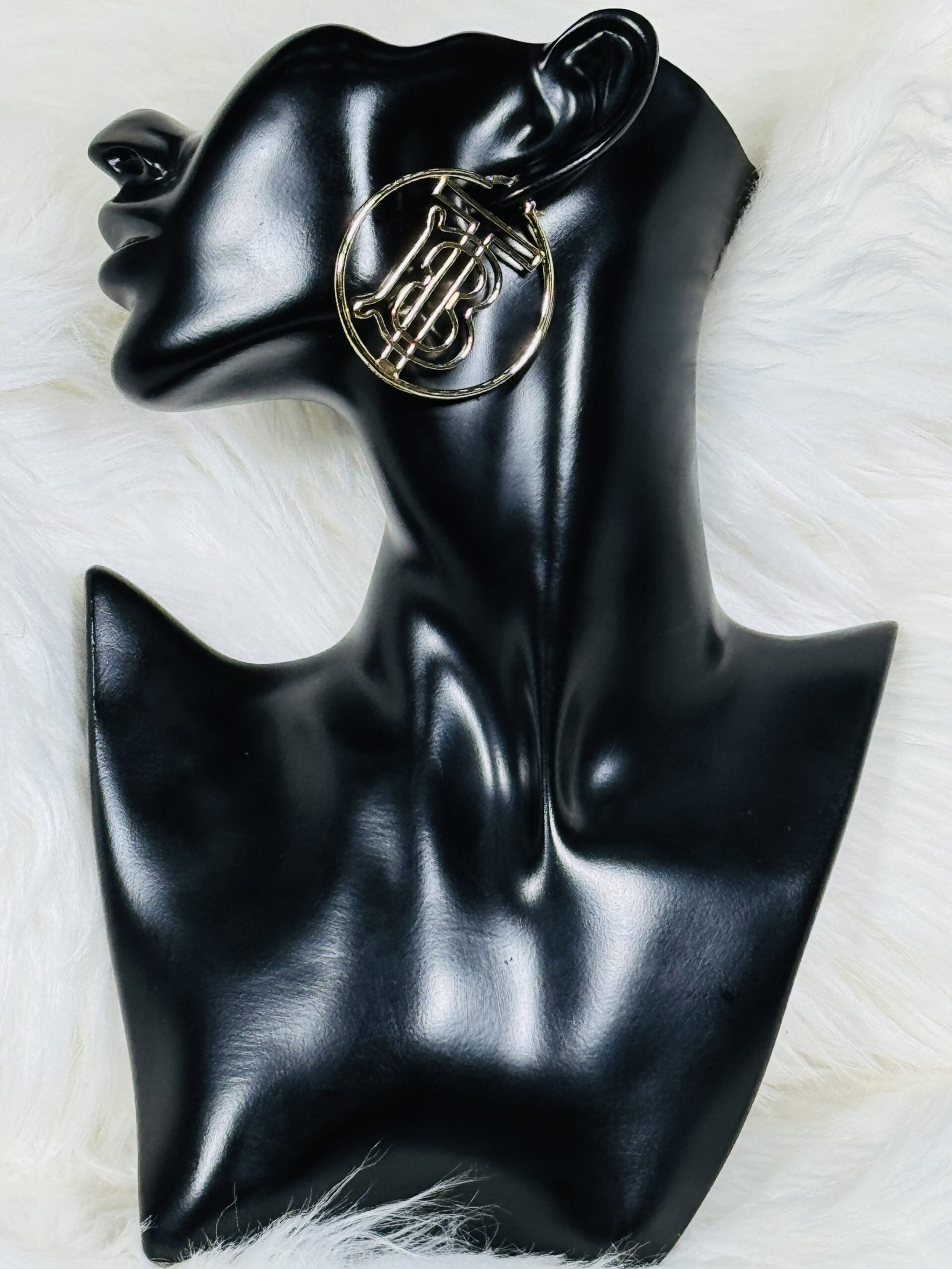 Plain Burberry Loop Earrings