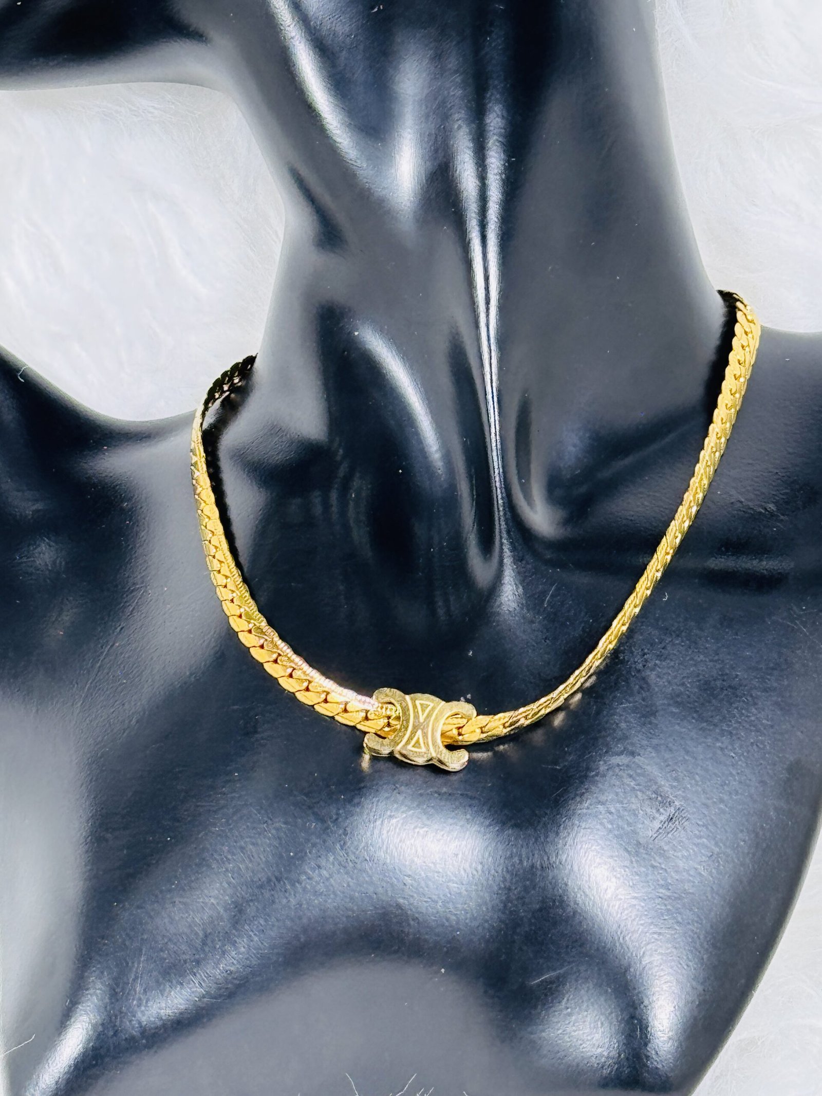 Celine Necklace with Logo Engraving