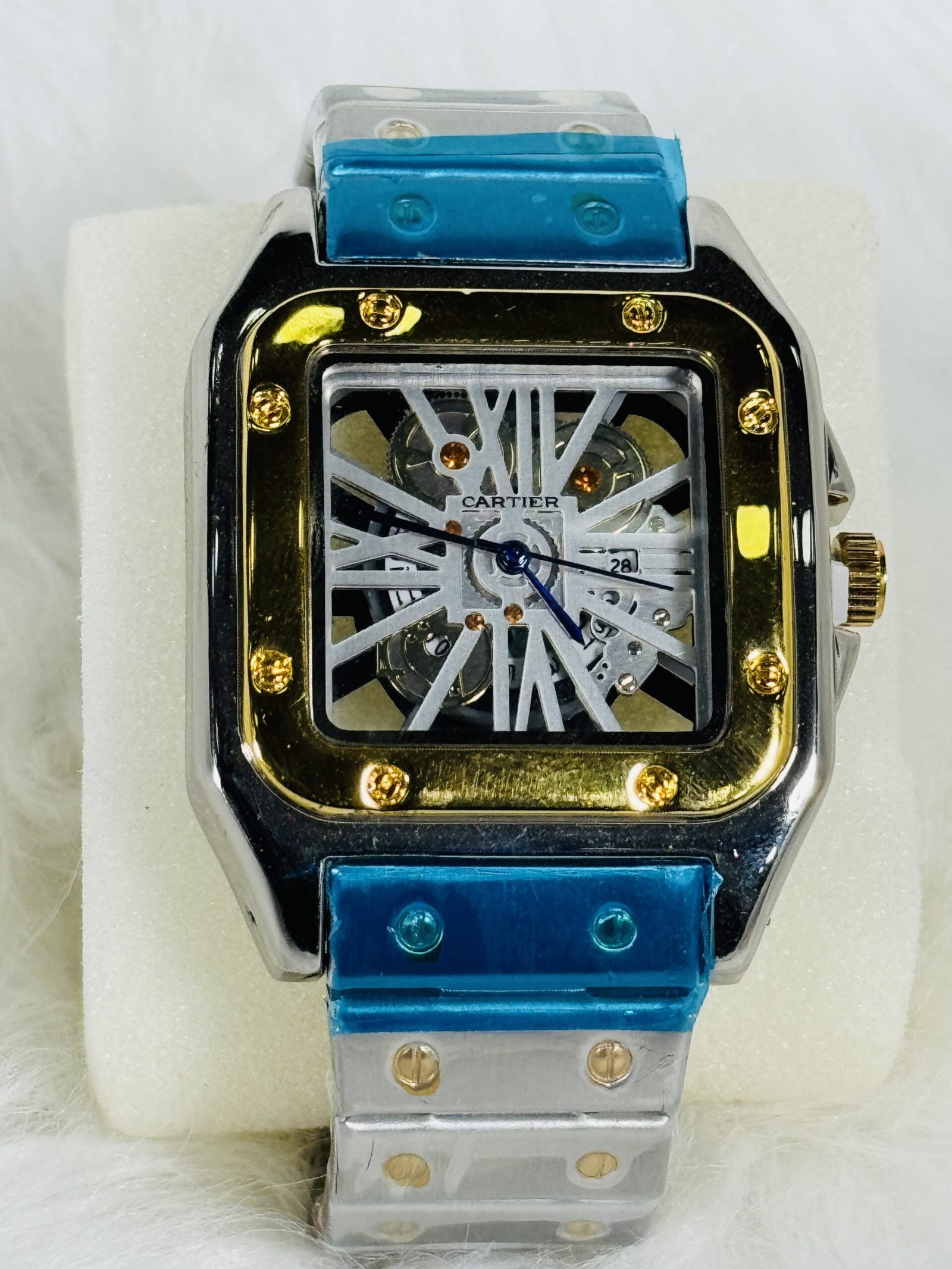 Silver Chain Cartier Wristwatch