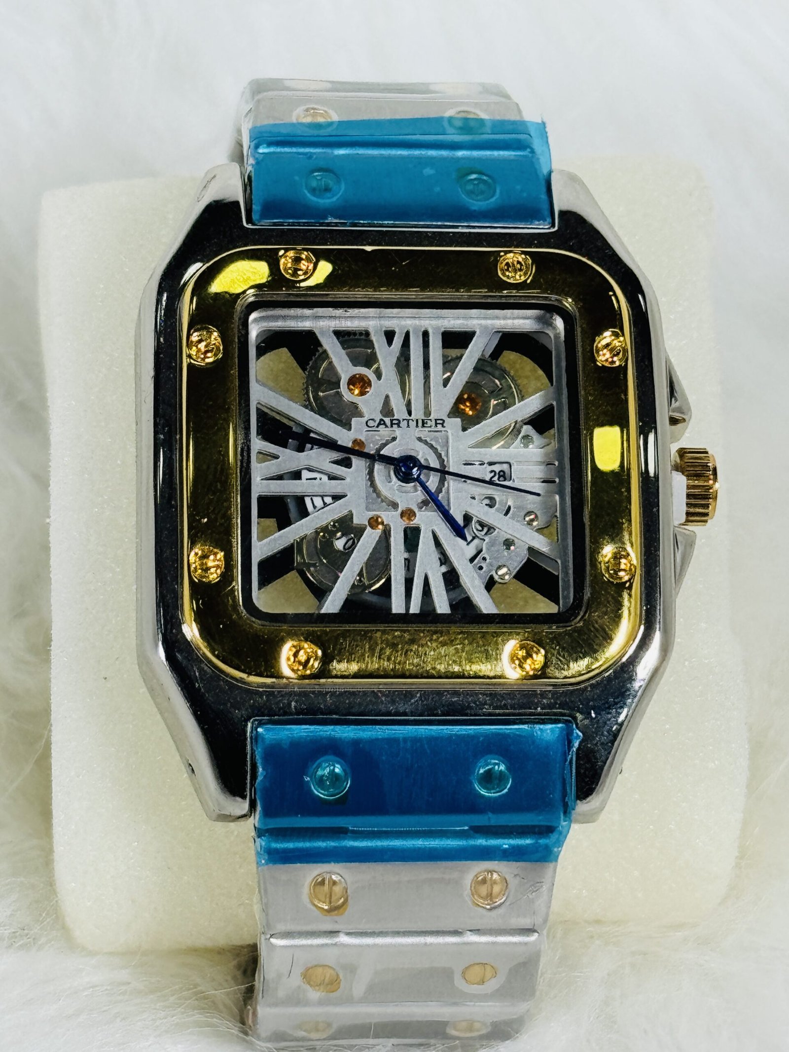Silver Chain Cartier Wristwatch