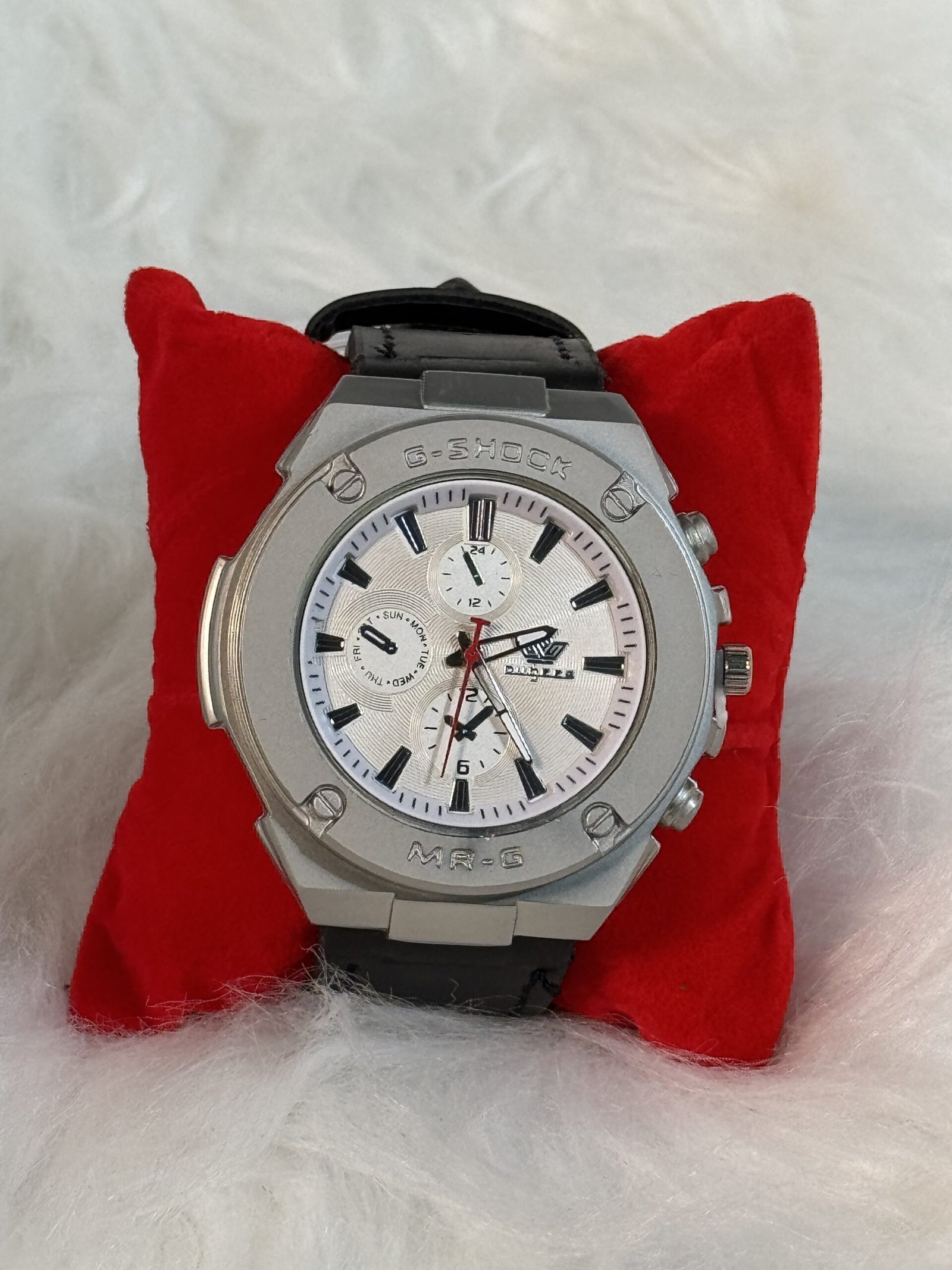 G-Shock Wristwatch with Black Leather Strap