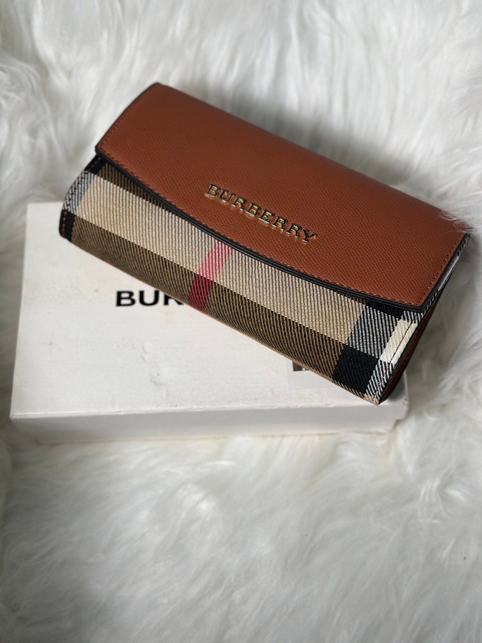 Burberry Brown Curved Purse