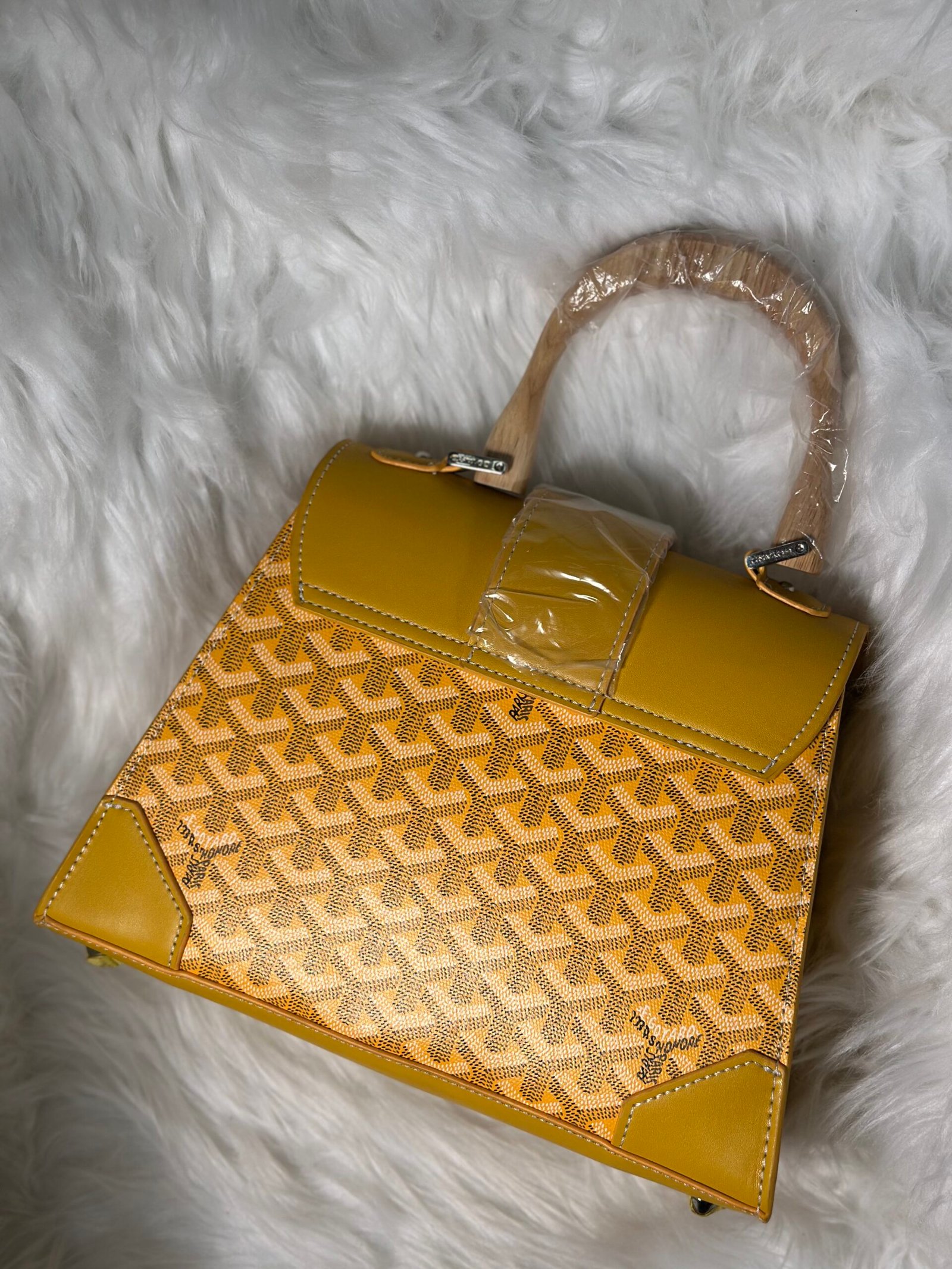 Goyard Yellow Handy Bag