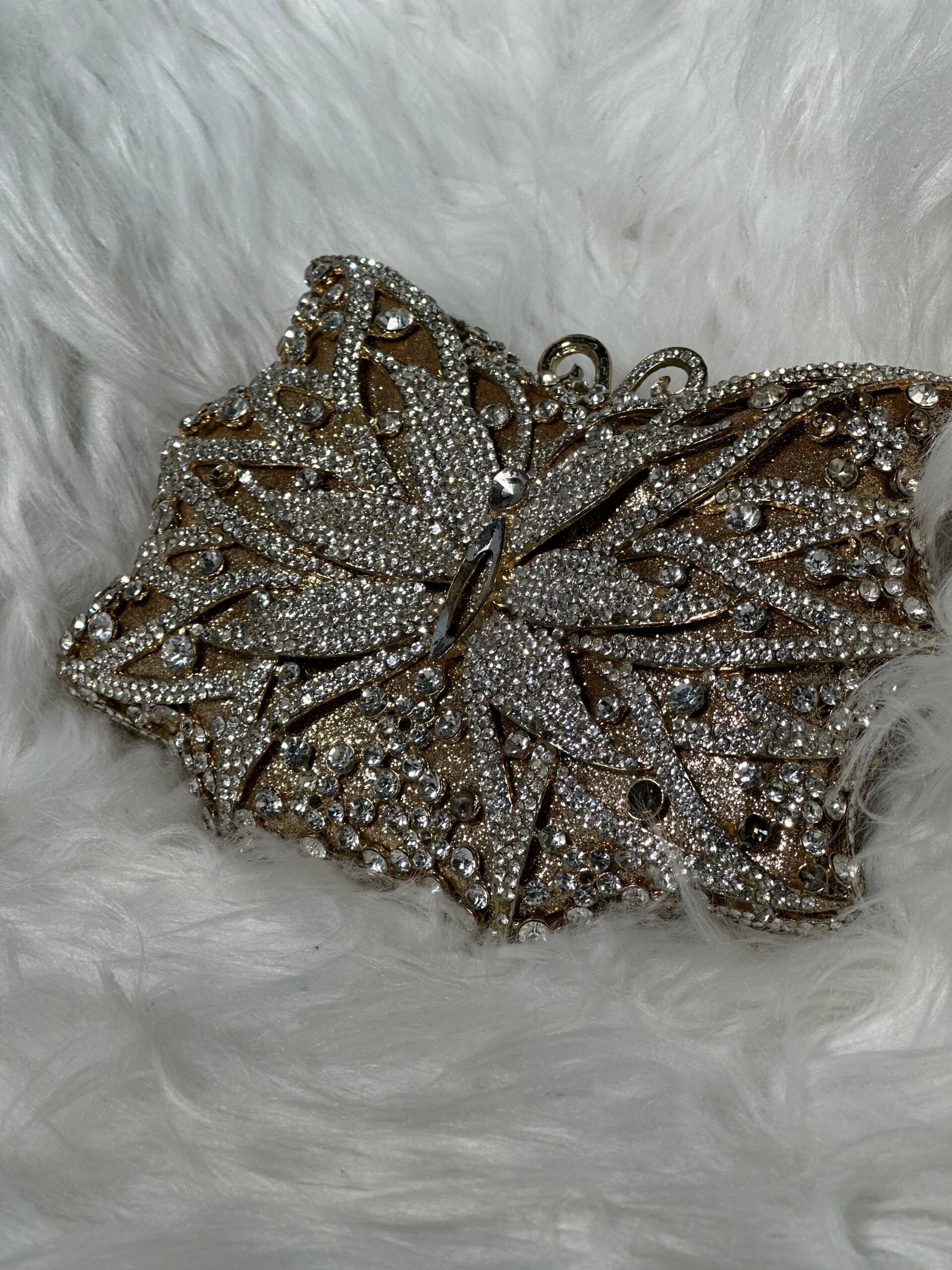 Brown Butterfly Clutch Purse