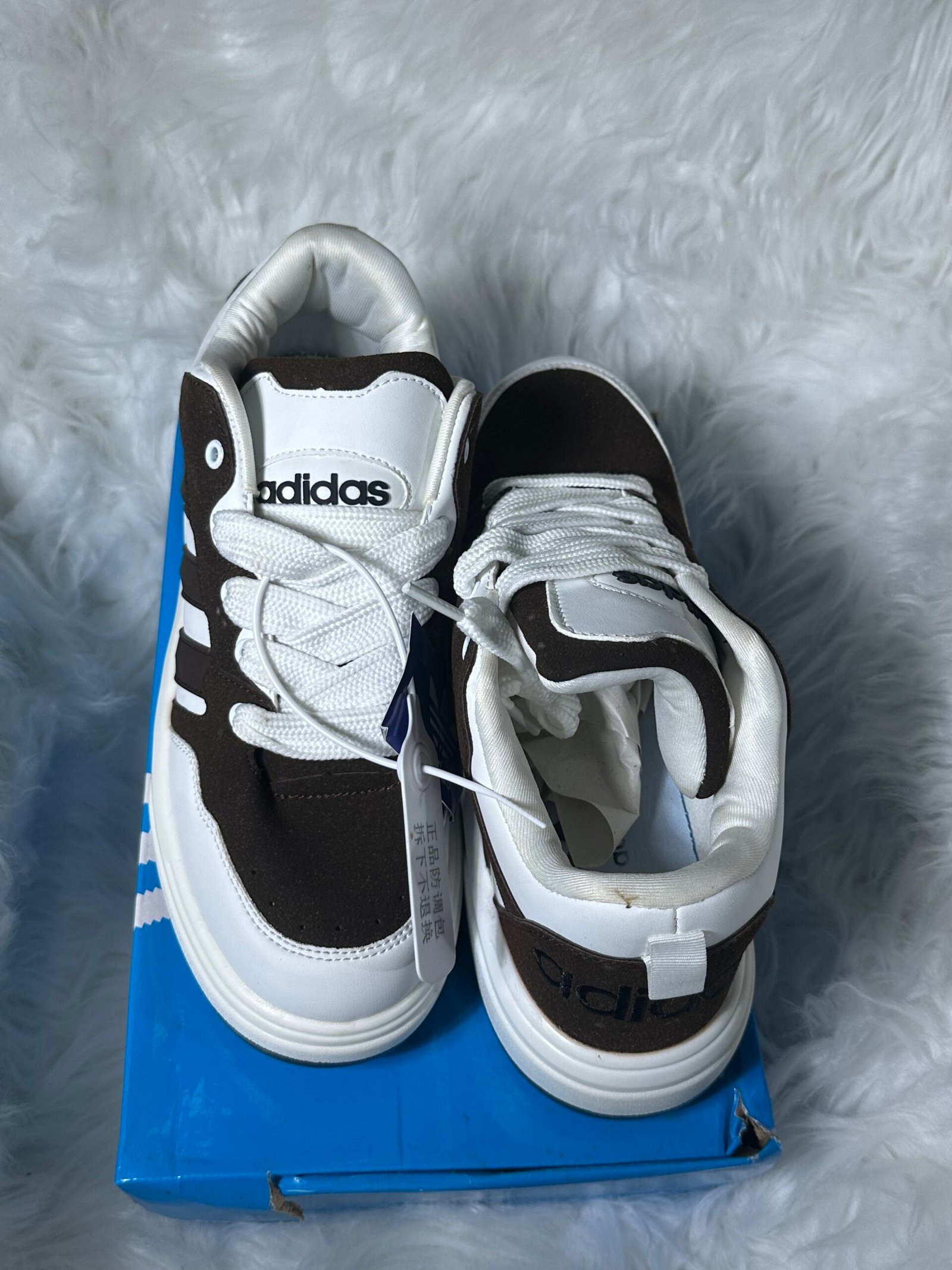 Black and White Lace Adidas Sneakers