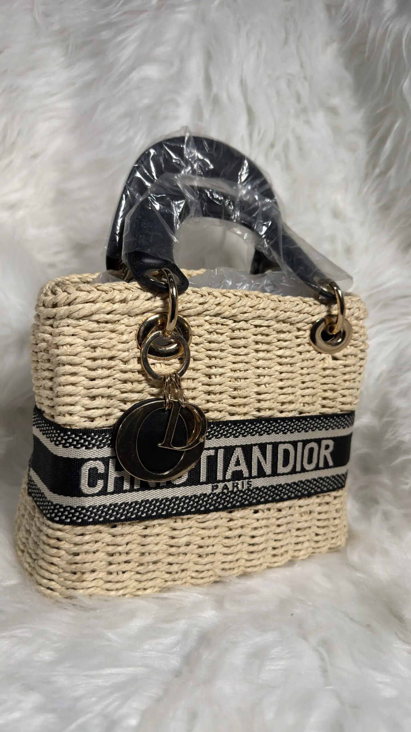 Christian Dior Mini Bag - Cream & Black Luxury
