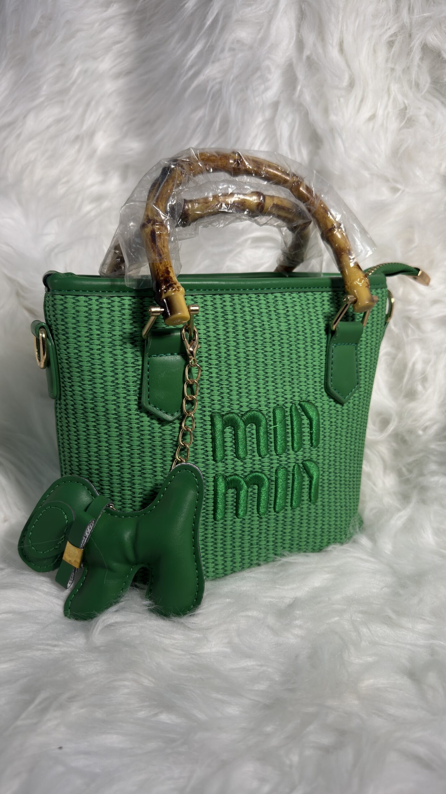 Luxury MiuMiu Green Handbag
