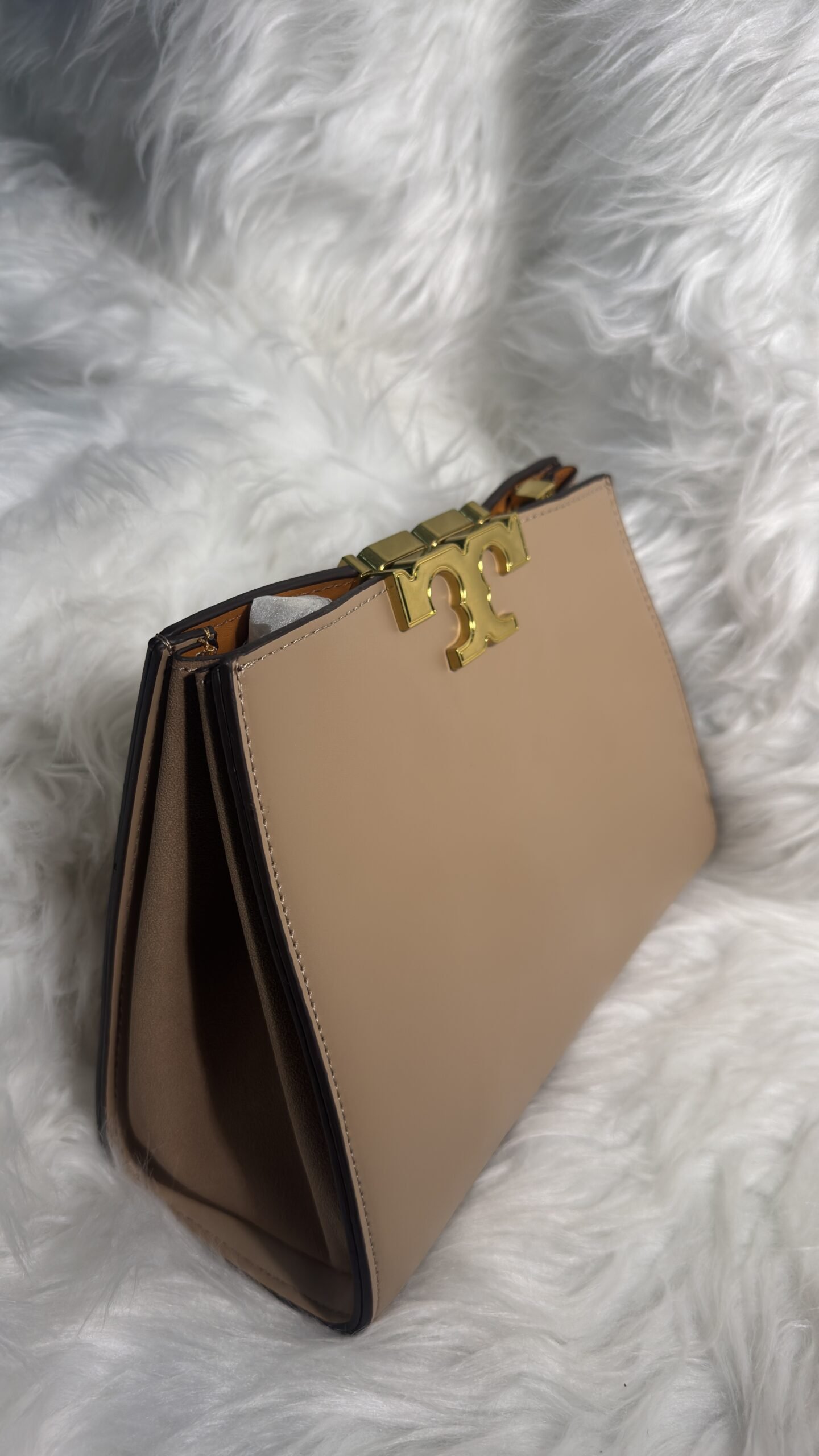 Tory Burch Brown Bag with Bronze Lock