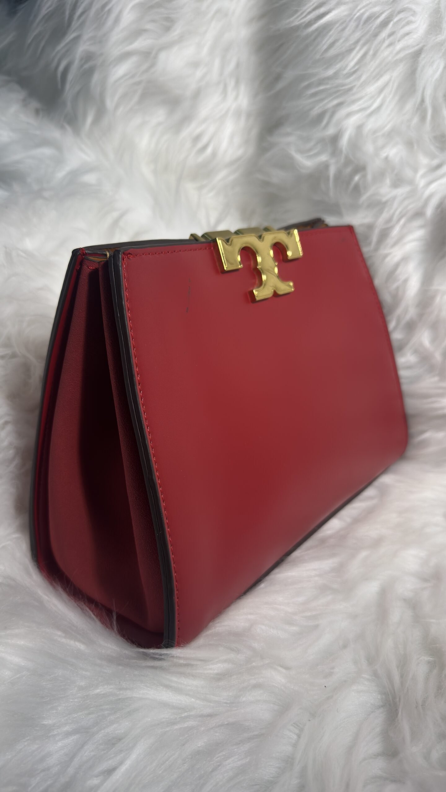 Tory Burch Wine Bag with Bronze Lock
