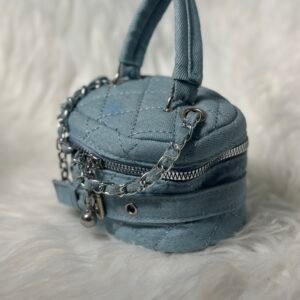 Stylish Light Blue Round Purse