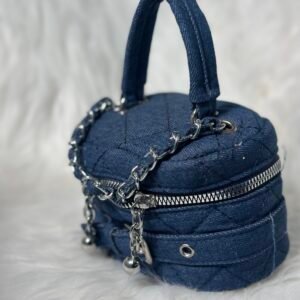 Small Deep Blue Round Purse