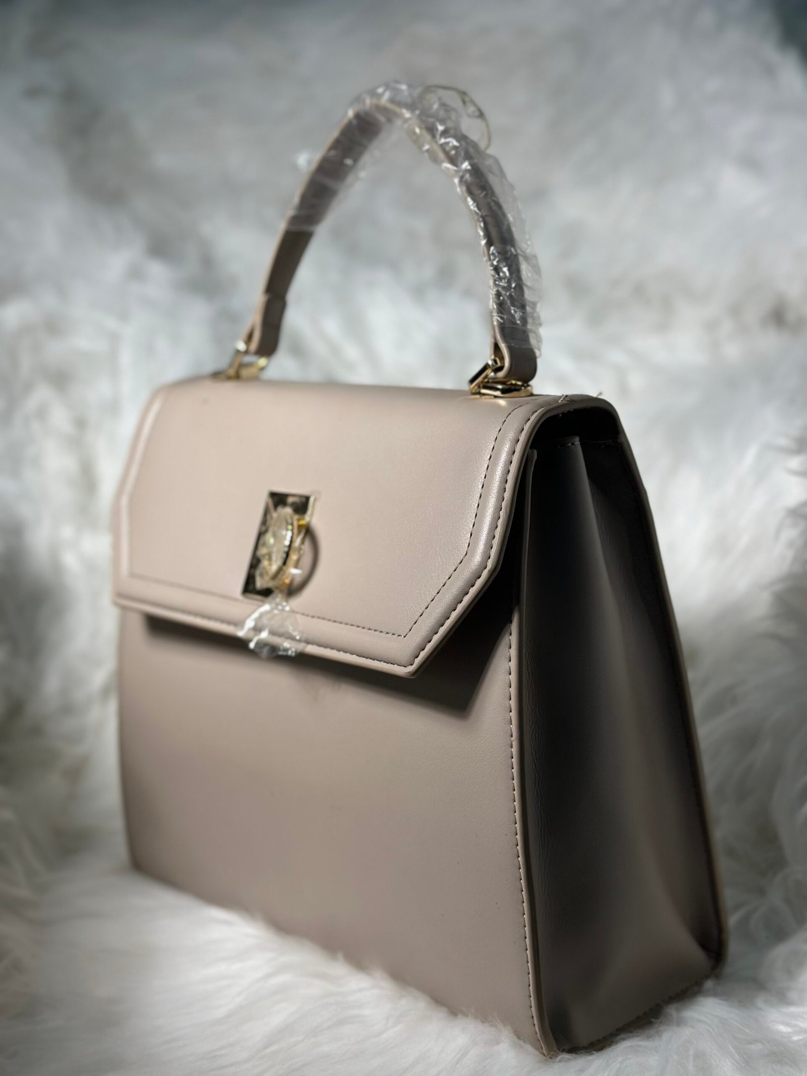 Big Light Brown Stock Bag