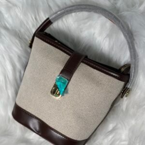 Deep Brown & Grey Stylish Purse