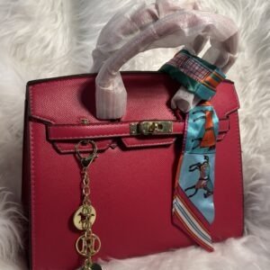 Luxury Hermes Wine Leather Bag