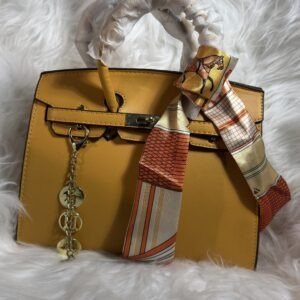Hermès Yellow Leather Bag
