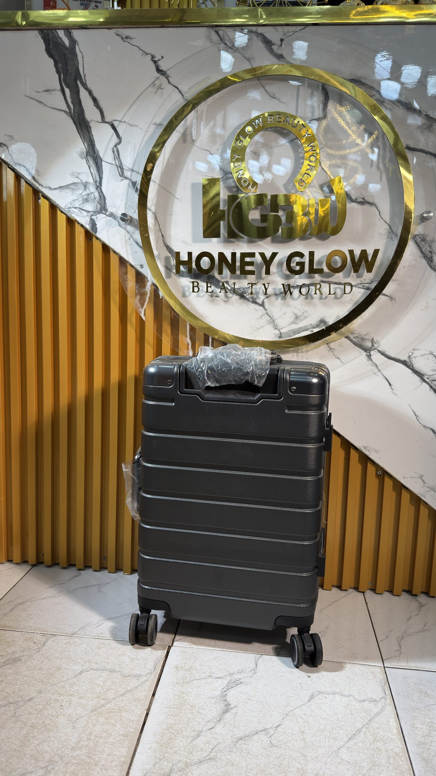 Stylish Silver Travel Bag Set