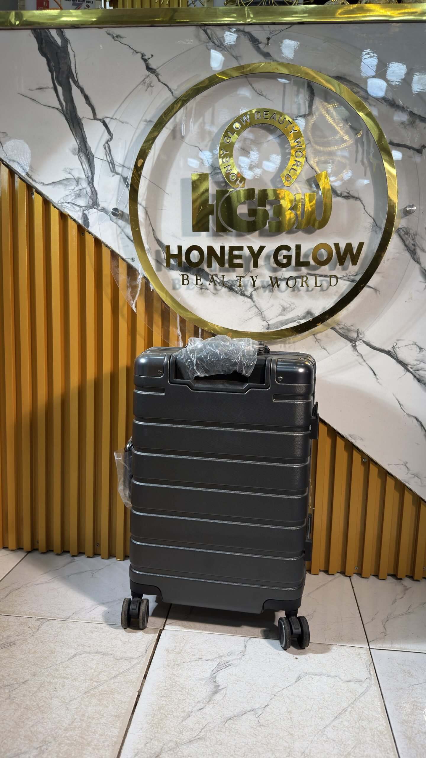 Stylish Silver Travel Bag Set