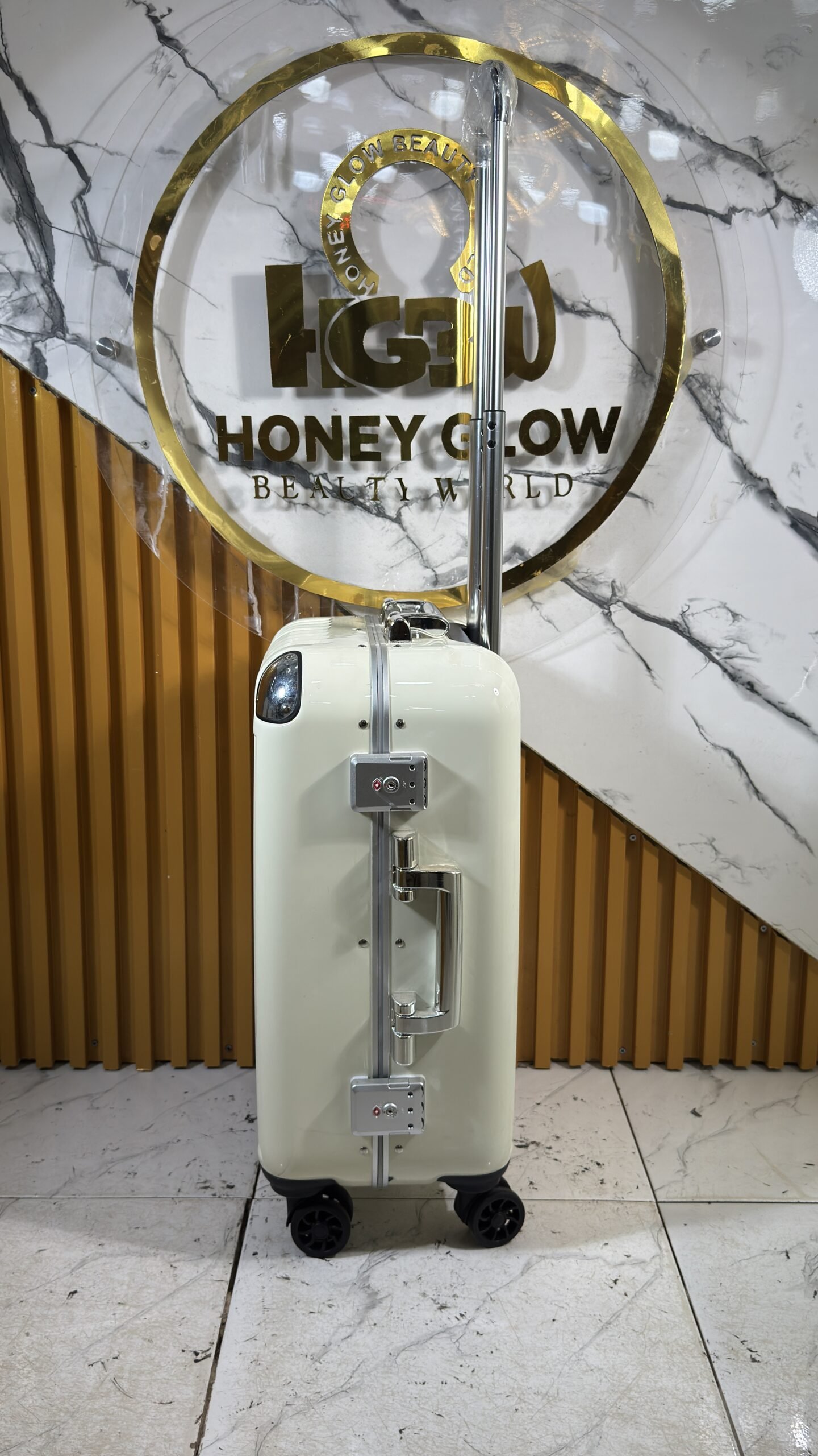 Luxury Off-White Travel Bag