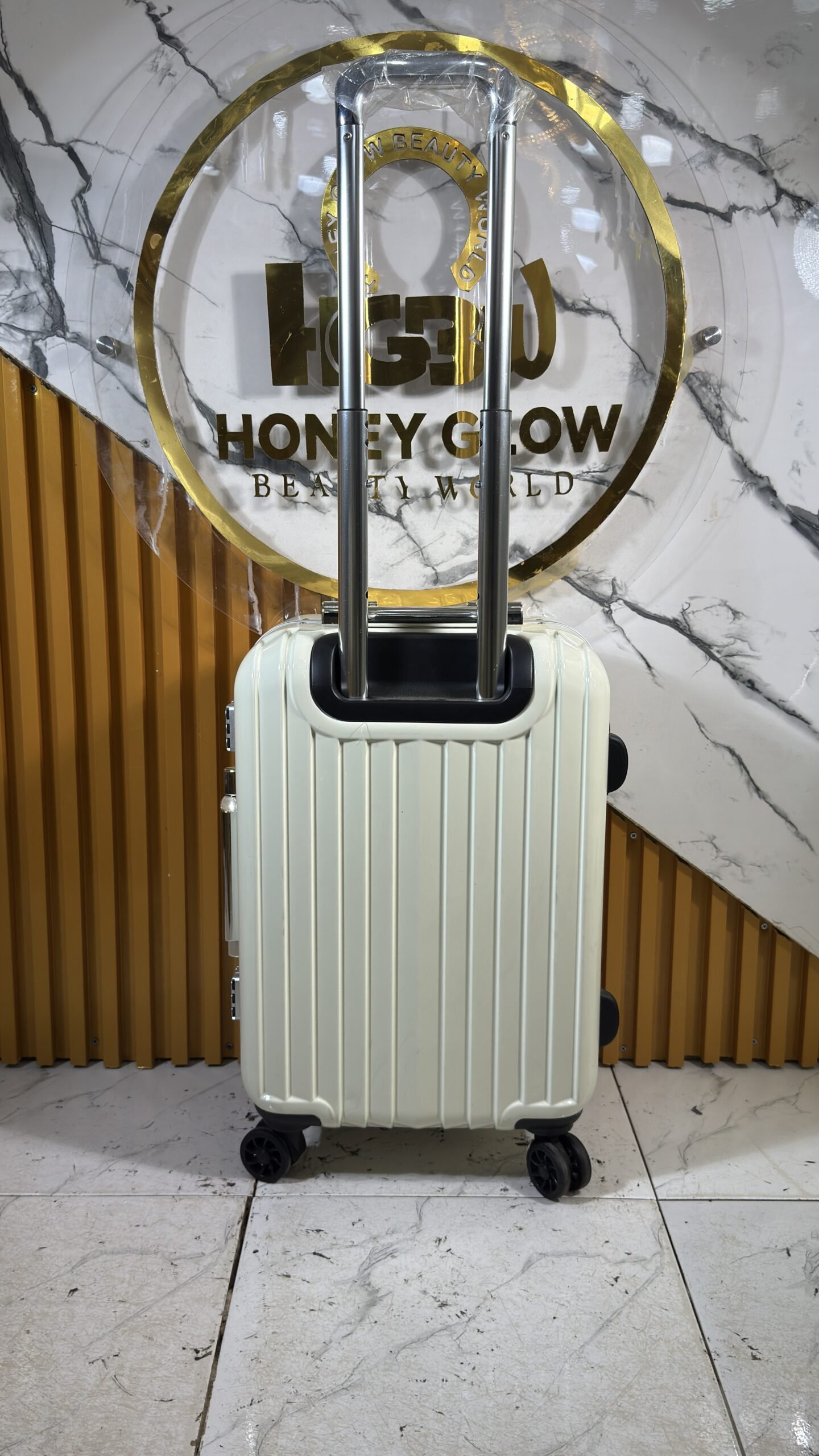 Luxury Off-White Travel Bag